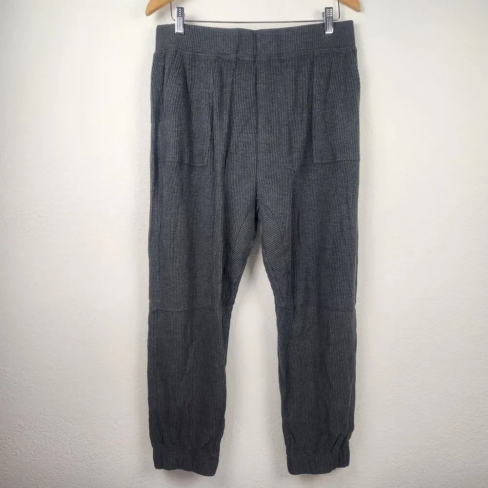 Lunya Restore Thermal Draped Jogger in Mellow Gray Heather Size XL NWOT